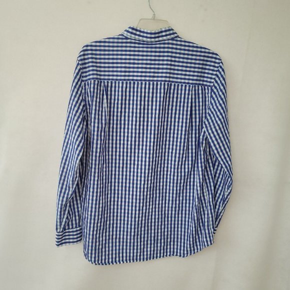 Nick Graham Men Shirt 2XL/XXL Long Sleeve Button-Down Gingham Stretch Modern Fit - Picture 7 of 11